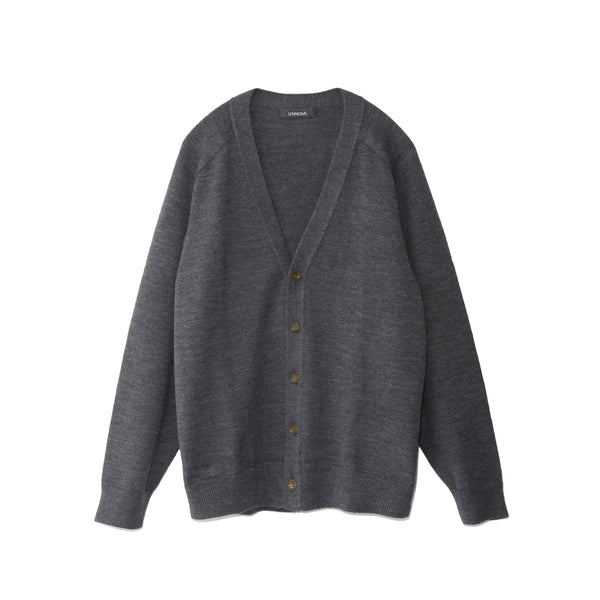 7GG V NECK CARDIGAN (UM302-UCD07-GRY)