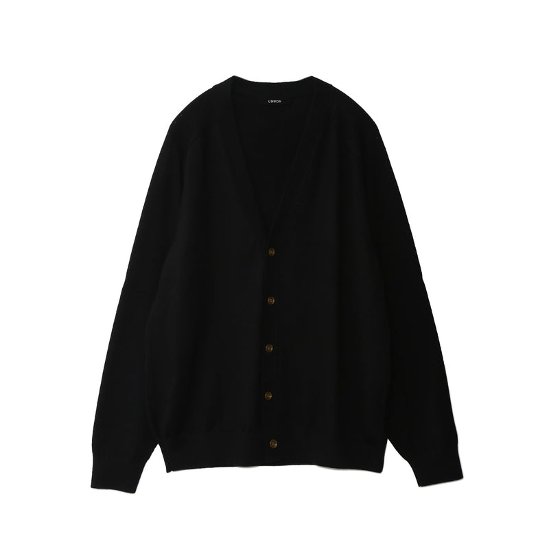 12GG V NECK CARDIGAN (UM302-UCD12-BLK)