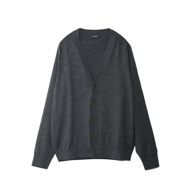 16GG V NECK CARDIGAN (UM302-UCD16-GRY)