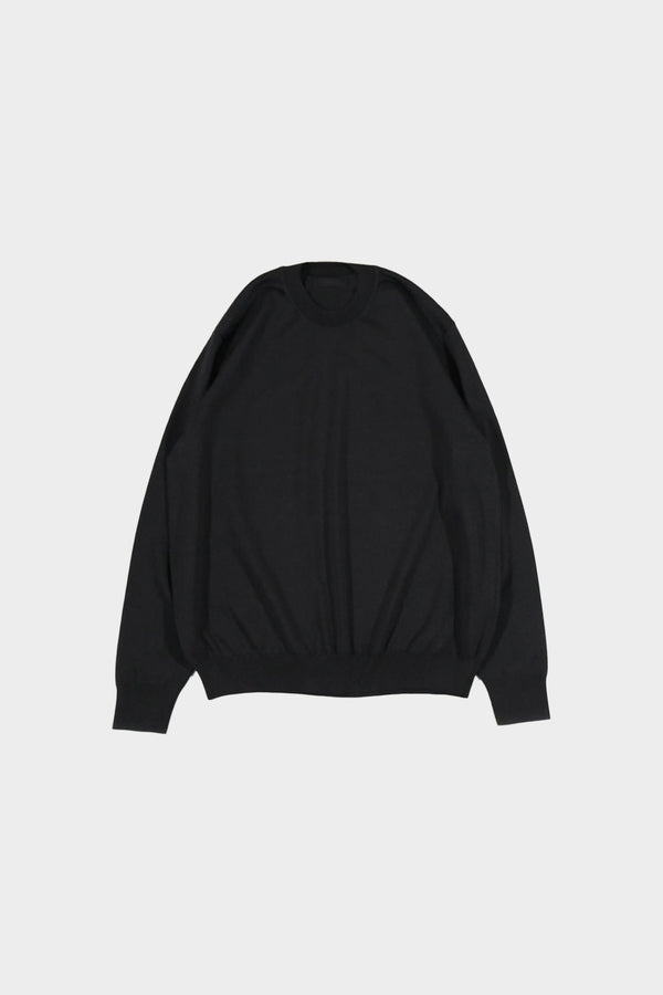 High-gauge crewneck pullover (WK124-MPO05)