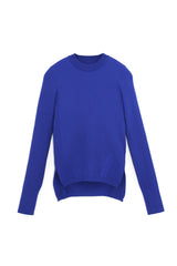 SUPER HIGH GAUGE RIB KNIT PULLOVER (WK21W-LPO03) / BLUE