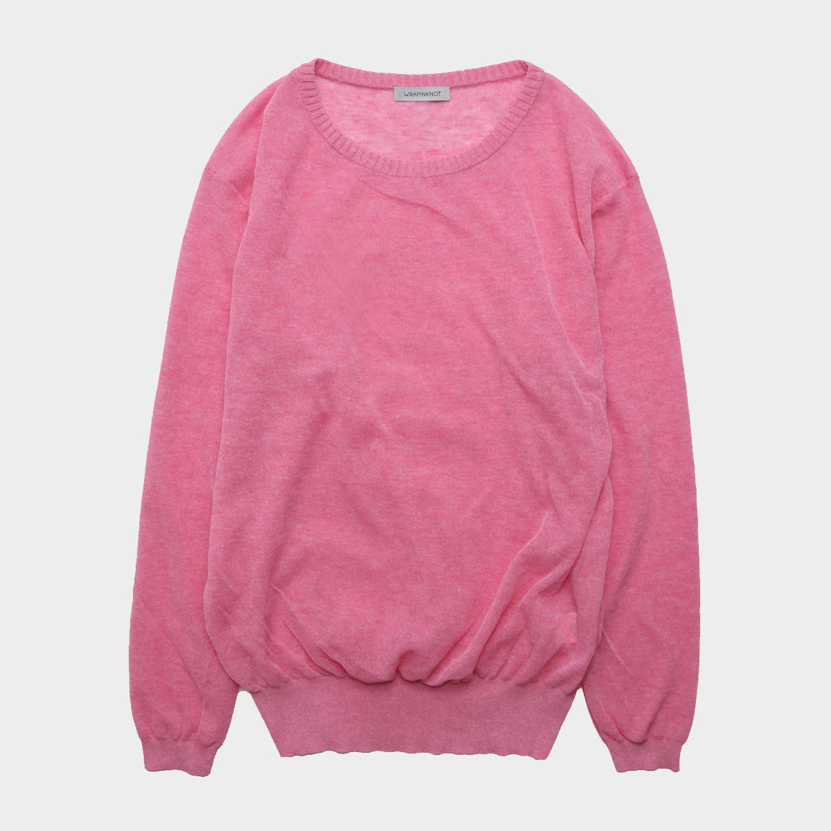 【Womens】 Double Sheer Crew Neck Knit