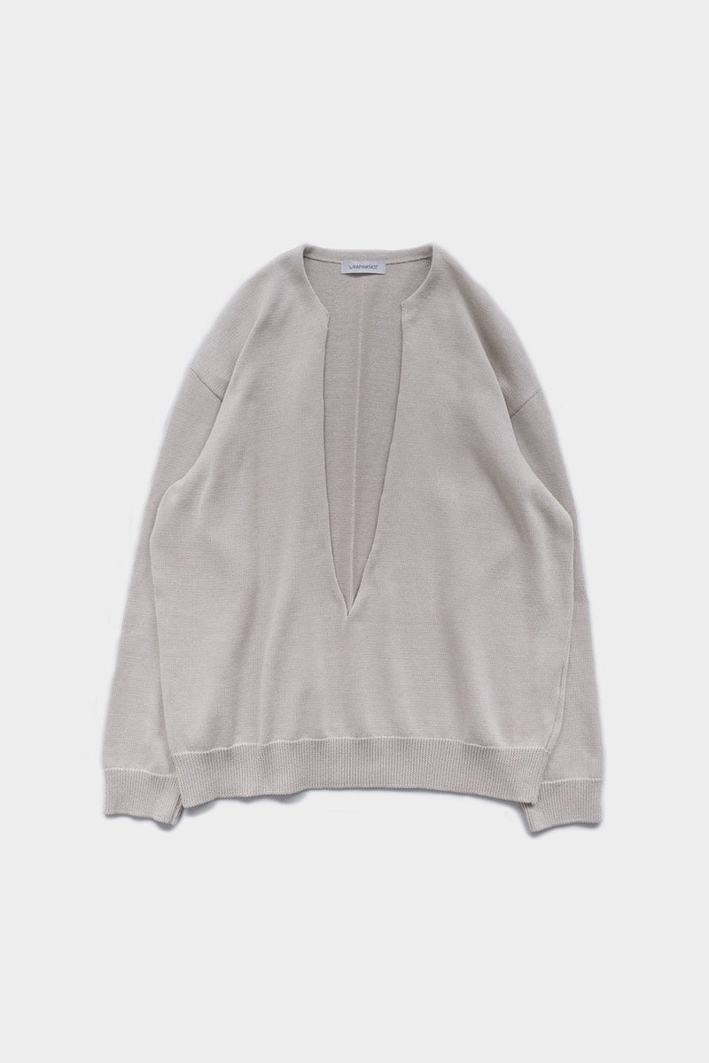 Gima Cotton Deep V-Neck Knit (WK23S-MPO06)