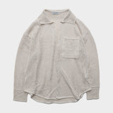 【Unisex】 Loop Yarn Mesh Knit Shirt