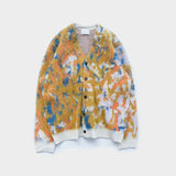 【MENS】 BRUSHED MOHAIR KNITTING ART CARDIGAN
