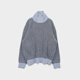 【MENS】 TUCK MELANGE TURTLE-NECK PULLOVER