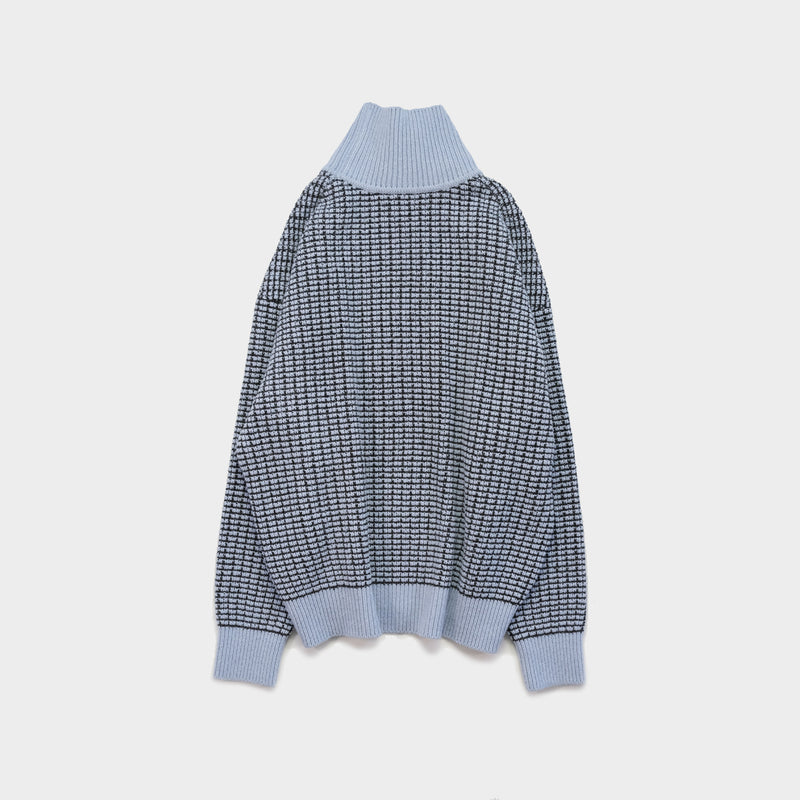【MENS】 TUCK MELANGE TURTLE-NECK PULLOVER