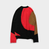 INTARSIA DESIGN CREW NECK PULLOVER (WK323-UPO0809)