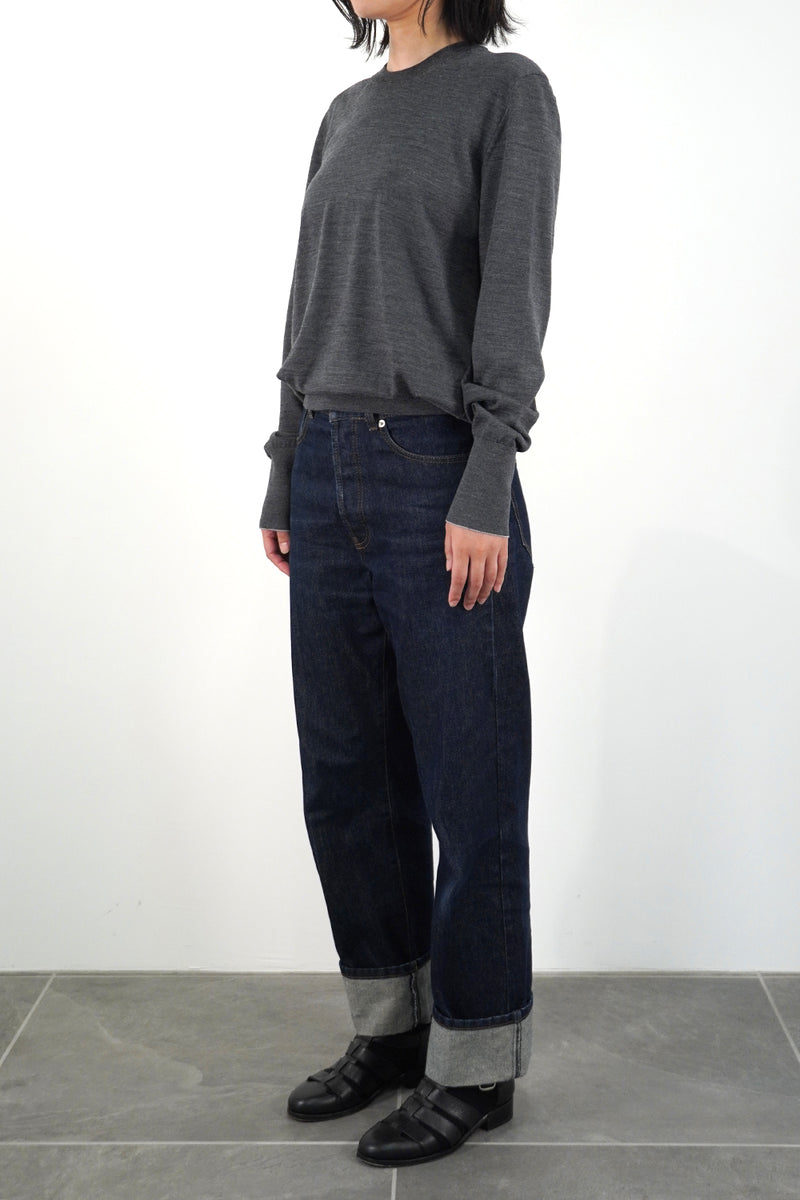 High-gauge Plain St Crewneck PO (WK324-MPO01-07)