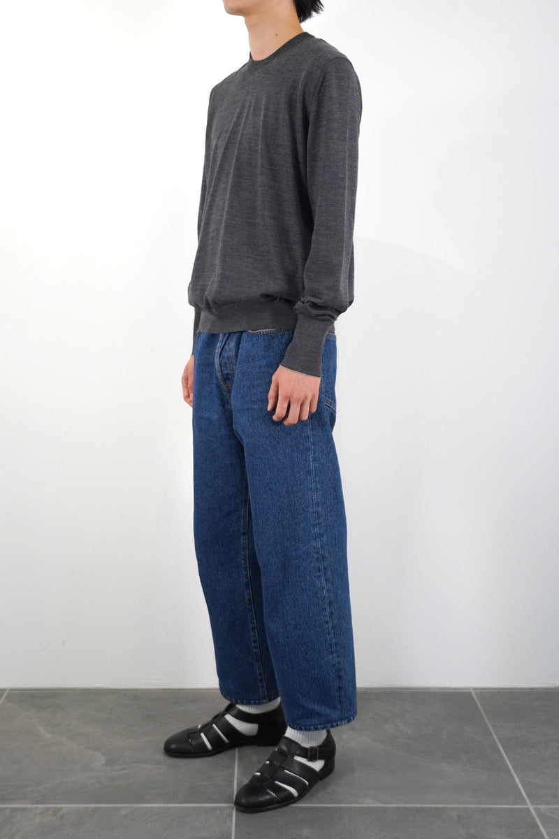 High-gauge Plain St Crewneck PO (WK324-MPO01-07)