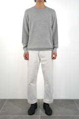 Middle-gauge Waffle Knit Crewneck PO (WK324-MPO02-02)