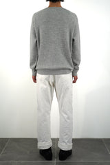 Middle-gauge Waffle Knit Crewneck PO (WK324-MPO02-02)