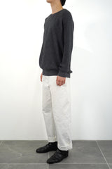 Middle-gauge Waffle Knit Crewneck PO (WK324-MPO02-07)