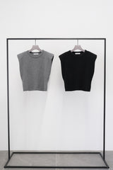 【サ専用 Pre-Order】Shoulder padded Crew-neck Pull-over (CZ126-LPO57) / Grey