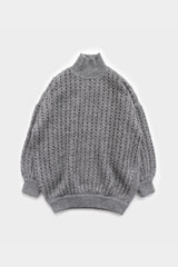 MOHAIR SHAGGY BIG MESH PULLOVER (WK323-LPO0408)