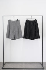 【サ専用 Pre-Order】Striped Bermuda-Shorts (CZ126-LPT12) / Black