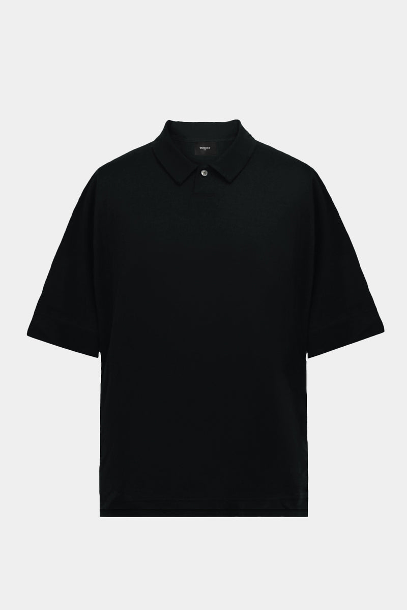 S/S POLO-SHIRT (WJ501-MCS04-09) / BLACK