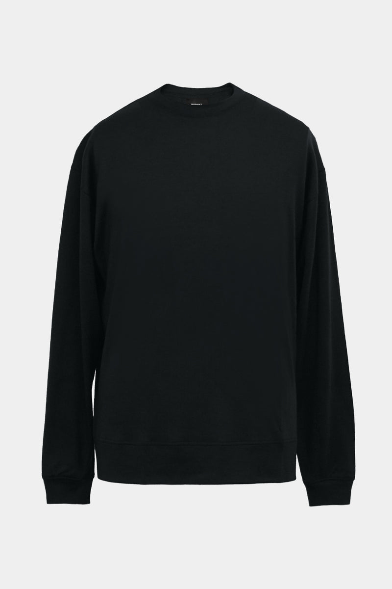 L/S OVERSIZED T-SHIRT (WJ501-MCS03-09) / BLACK