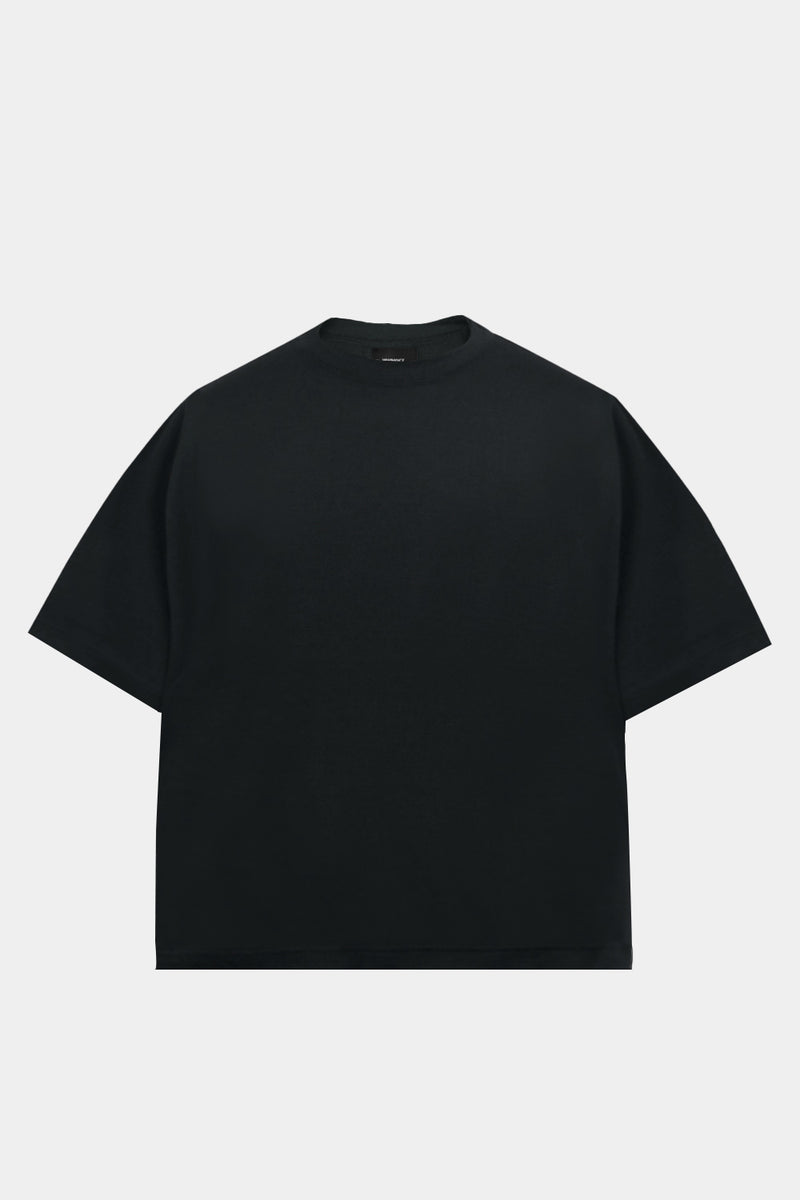 S/S WIDE FIT T-SHIRT (WJ501-MCS02-09) / BLACK