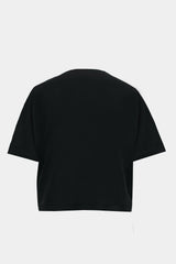 S/S CROPPED T-SHIRT (WJ501-MCS14-09) / BLACK