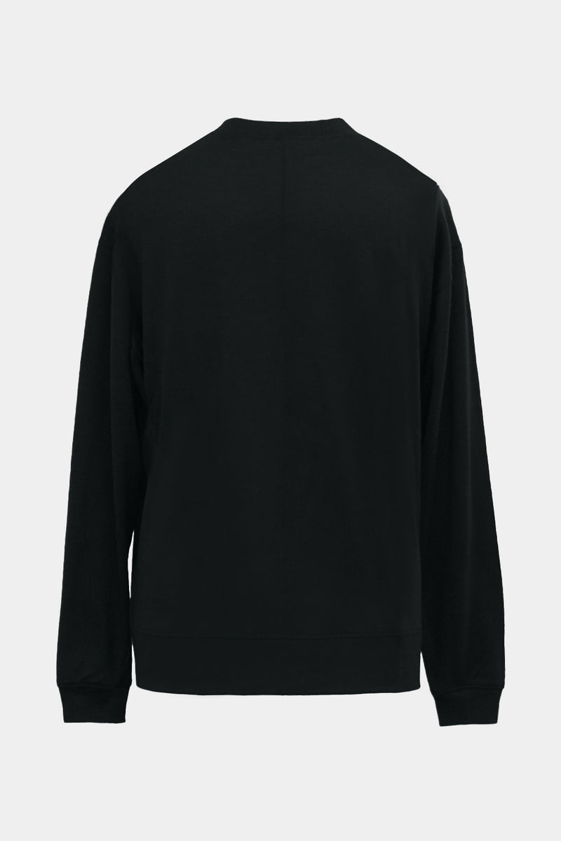 L/S OVERSIZED T-SHIRT (WJ501-MCS03-09) / BLACK