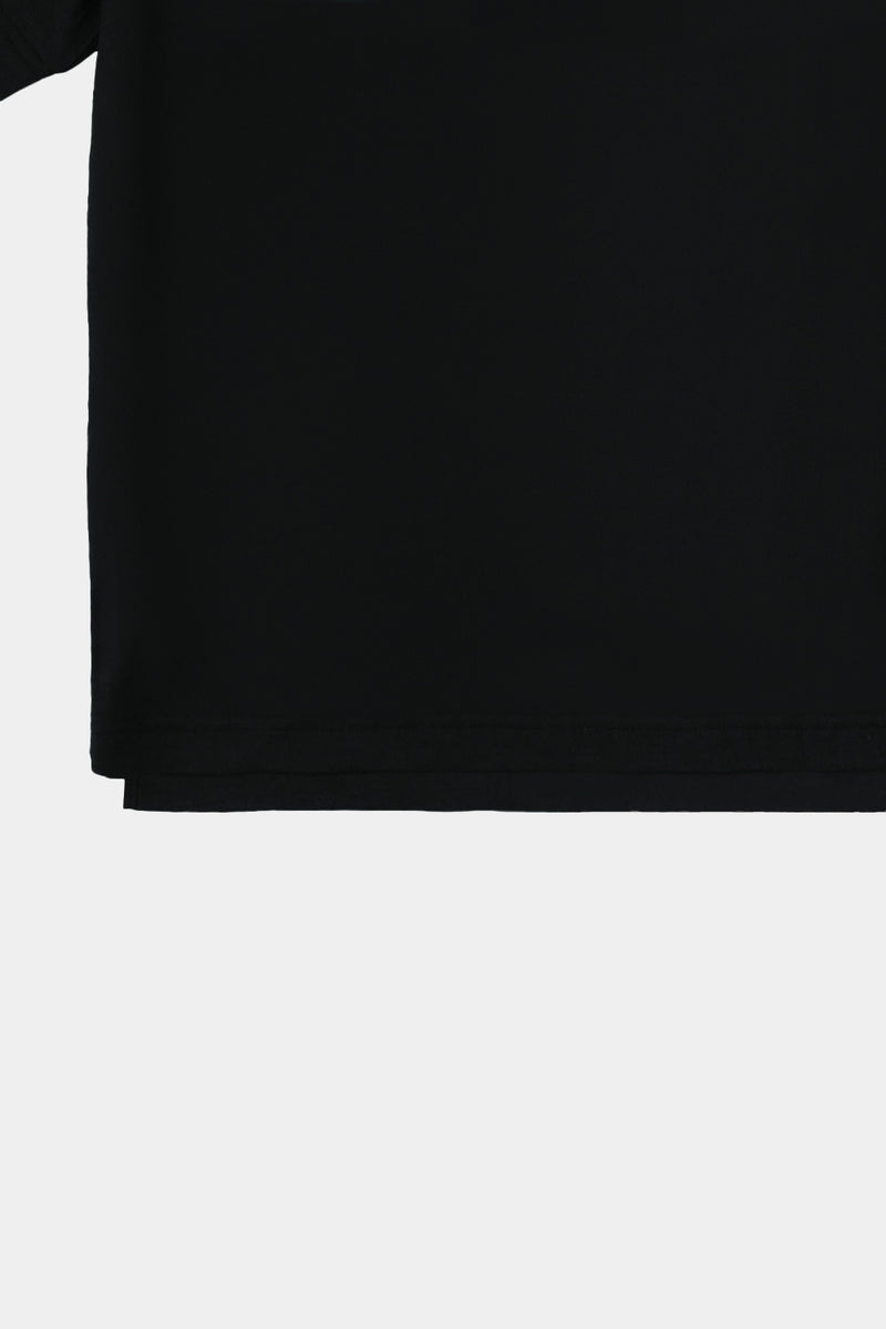 S/S CROPPED T-SHIRT (WJ501-MCS14-09) / BLACK