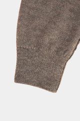 low-gauge intarsia knit L/S U-neck PO(PU325-MPO05) / Brown