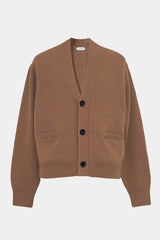 low-gauge knit L/S short cardigan(PU301-MCD01) / Brown