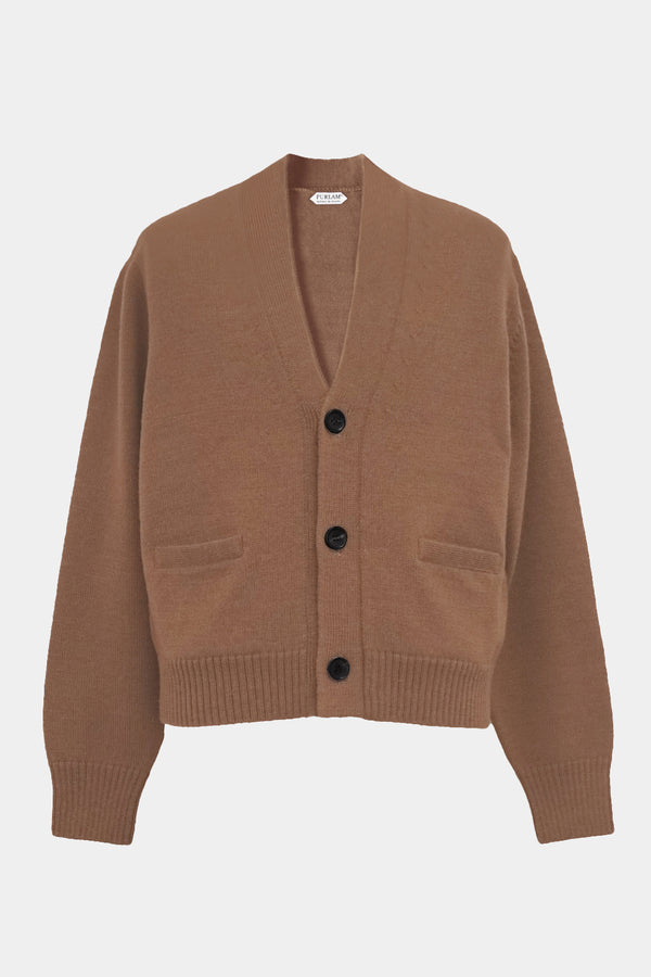 low-gauge knit L/S short cardigan(PU301-MCD01) / Brown