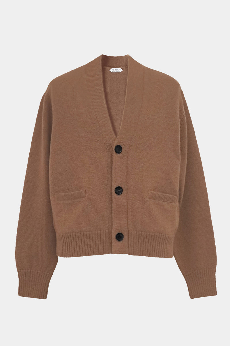 low-gauge knit L/S short cardigan(PU301-MCD01) / Brown