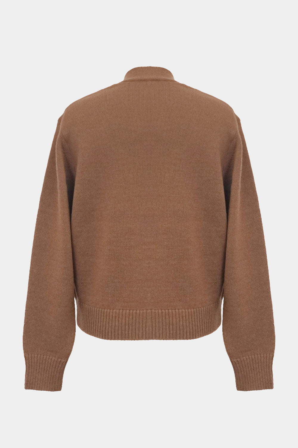 low-gauge knit L/S short cardigan(PU301-MCD01) / Brown – the