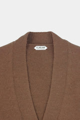low-gauge knit L/S short cardigan(PU301-MCD01) / Brown