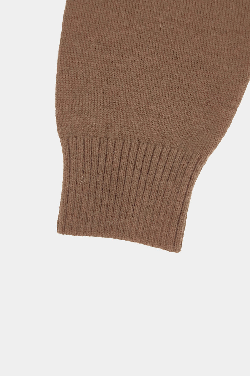 low-gauge knit L/S short cardigan(PU301-MCD01) / Brown