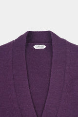 low-gauge knit L/S short cardigan(PU301-MCD01) / Purple