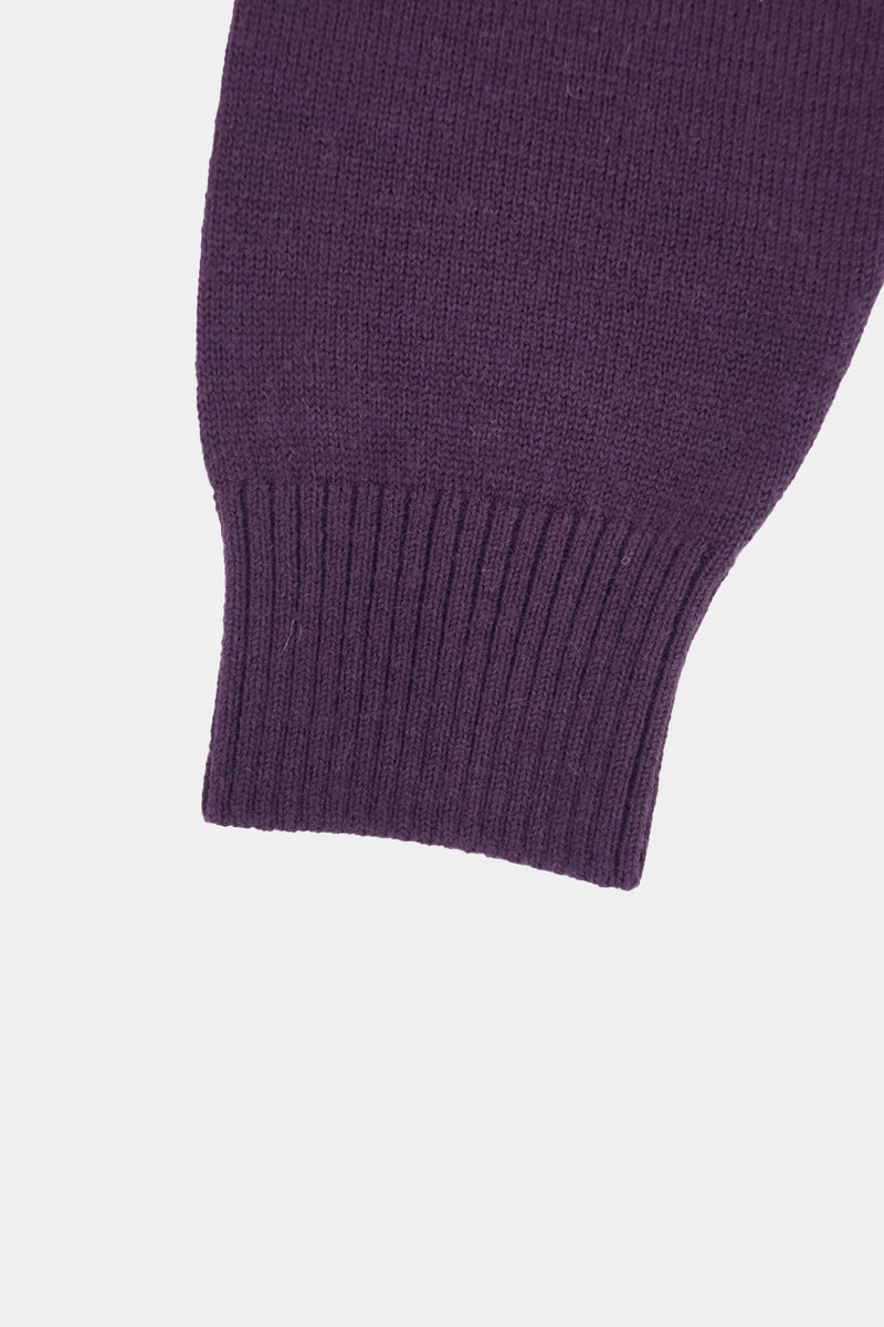 low-gauge knit L/S short cardigan(PU301-MCD01) / Purple