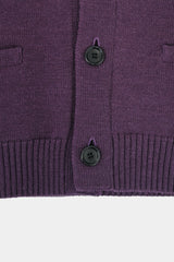 low-gauge knit L/S short cardigan(PU301-MCD01) / Purple