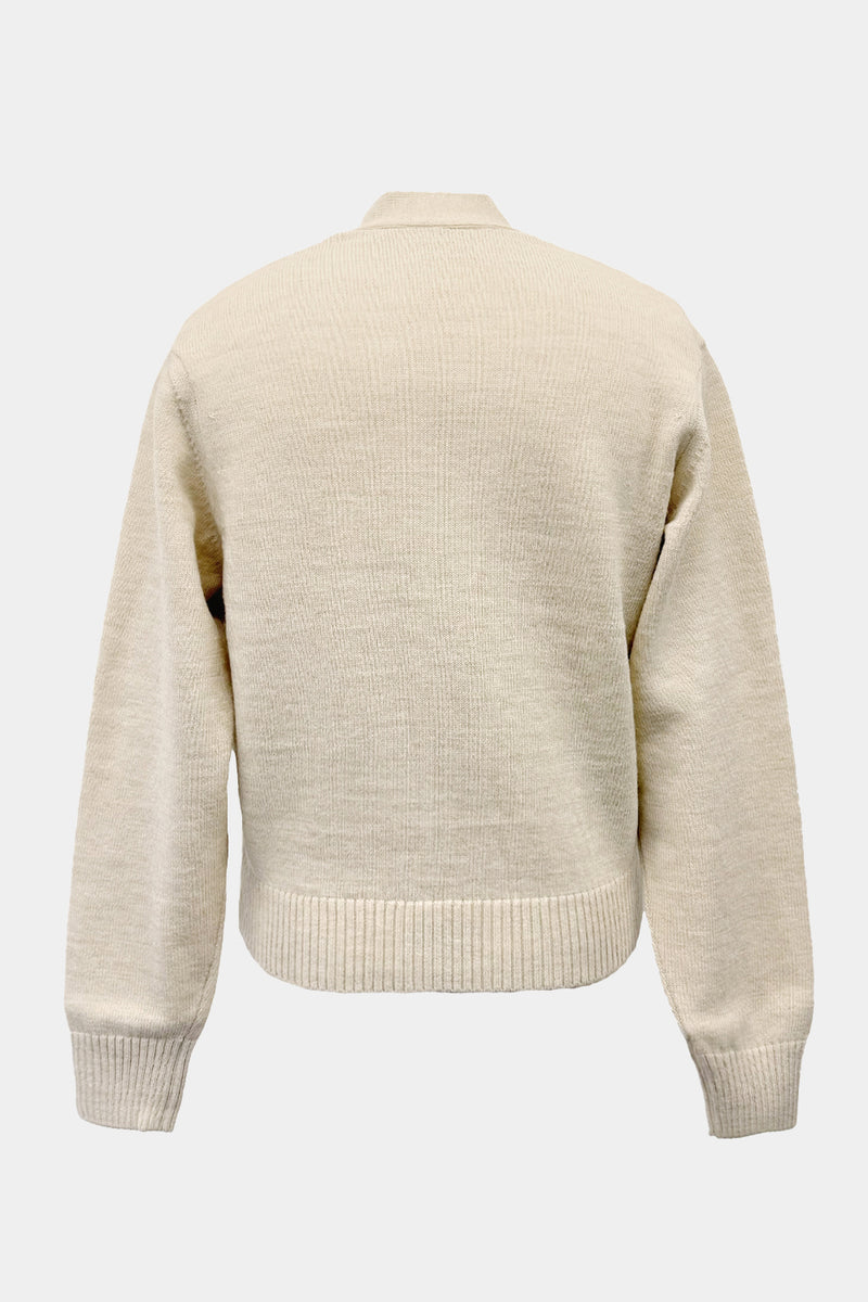 low-gauge knit L/S short cardigan(PU301-MCD01) / Ivory