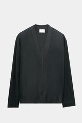 BUTTON-LESS CARDIGAN (WJ501-MCS10) / CHARCOAL
