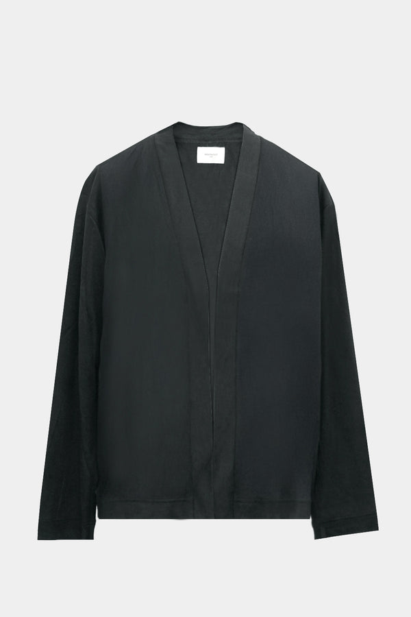 BUTTON-LESS CARDIGAN (WJ501-MCS10) / CHARCOAL