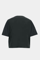 S/S CROPPED T-SHIRT (WJ501-MCS14) / CHARCOAL