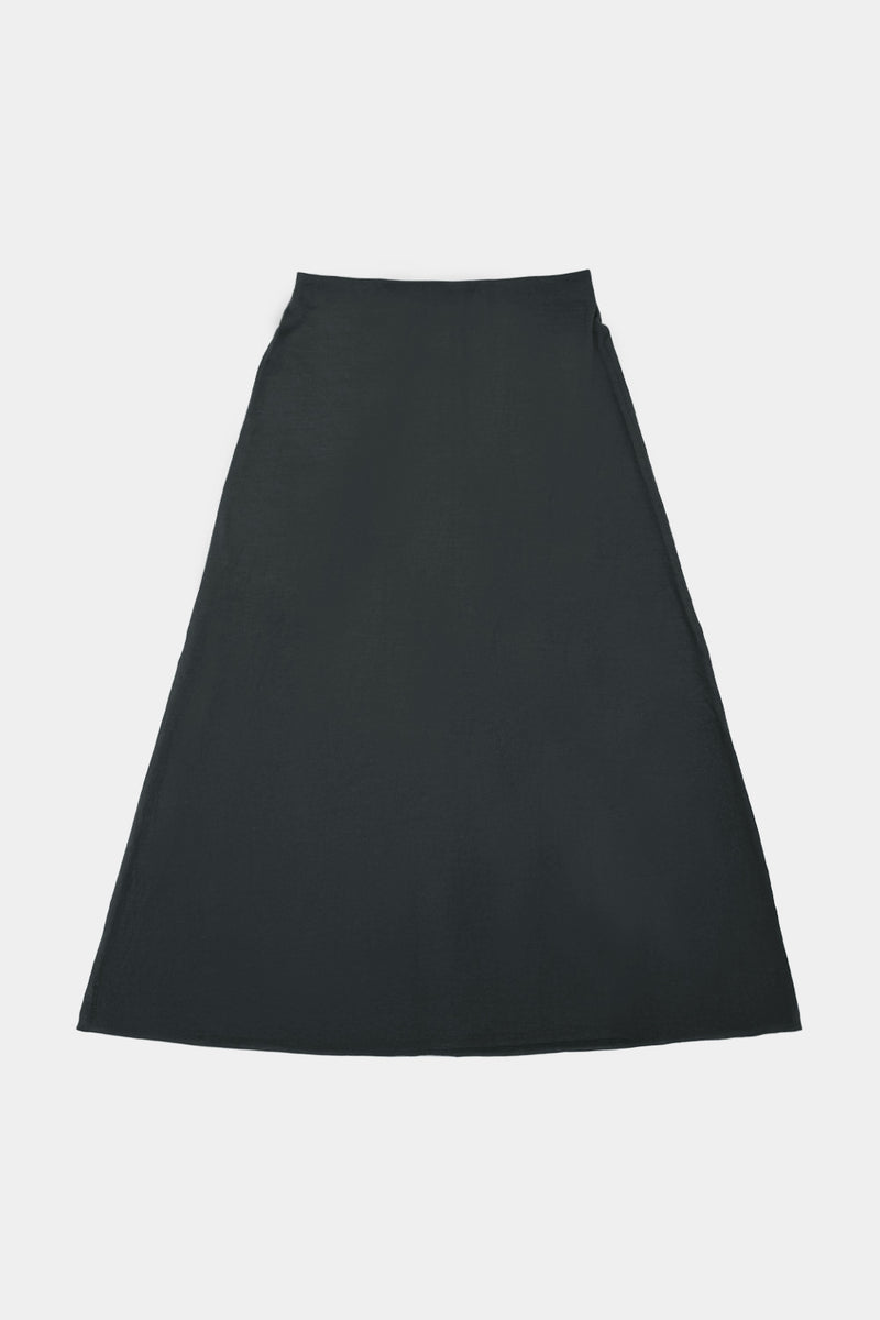 FLEAR MAXI SKIRT (WJ501-MCS18) / CHARCOAL