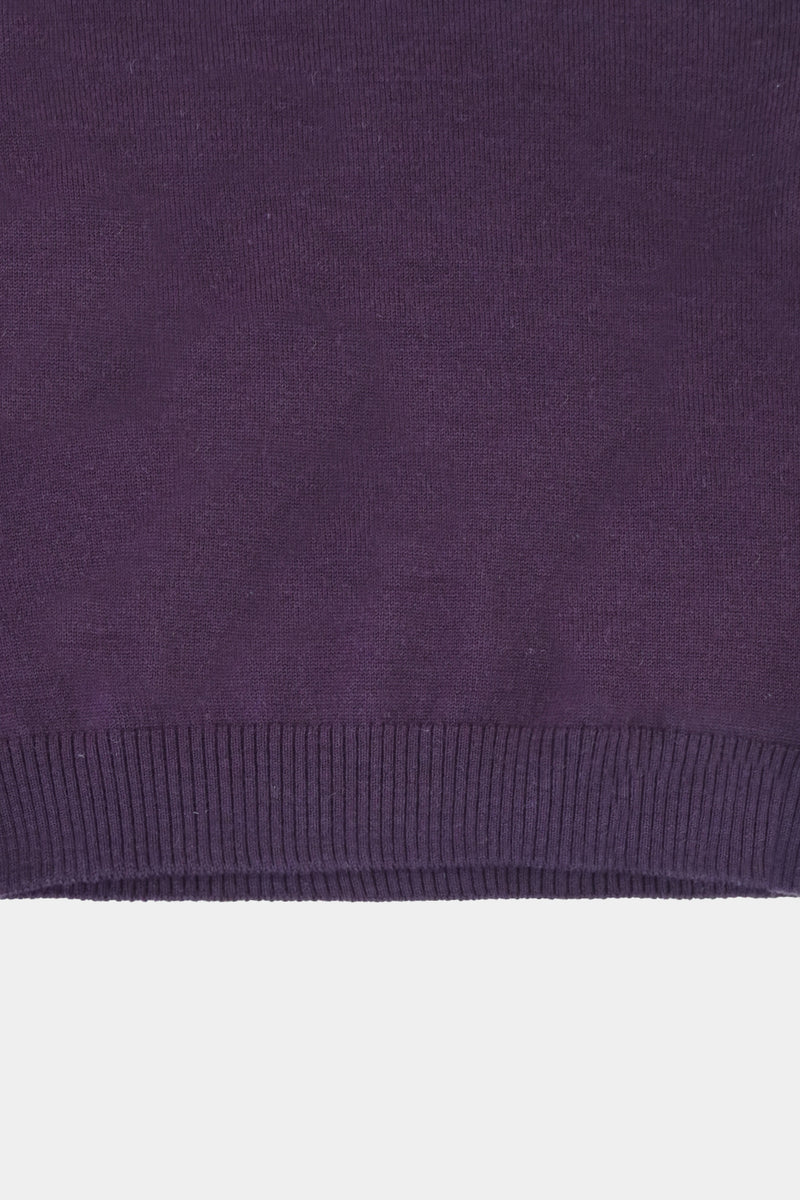 low-gauge knit L/S U-neck PO(PU325-MPO04)  / Purple