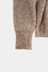 Low-gauge Half-cardigan St-cardigan (WK325-LCD03-BROWN)