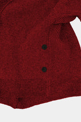 Low-gauge Half-cardigan St-cardigan (WK325-LCD03-RED)