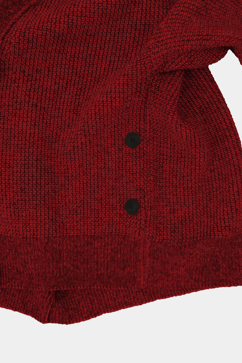 Low-gauge Half-cardigan St-cardigan (WK325-LCD03-RED)