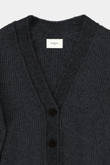 Low-gauge Half-cardigan St-cardigan (WK325-LCD03-CHARCOAL)