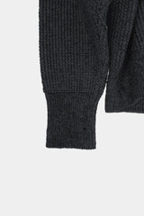 Low-gauge Half-cardigan St-cardigan (WK325-LCD03-CHARCOAL)