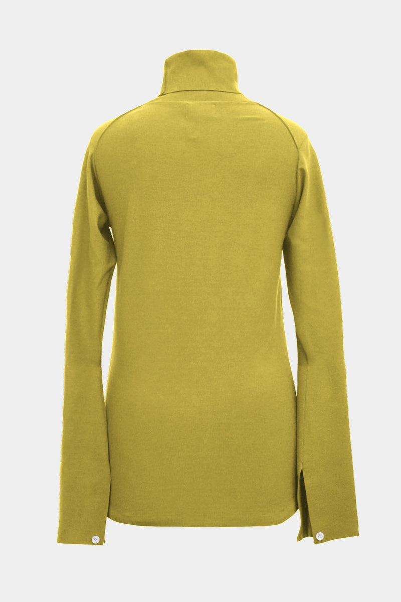 High-gauge High-neck Bell-sleeves PO (WK325-LPO01-YELLOW)