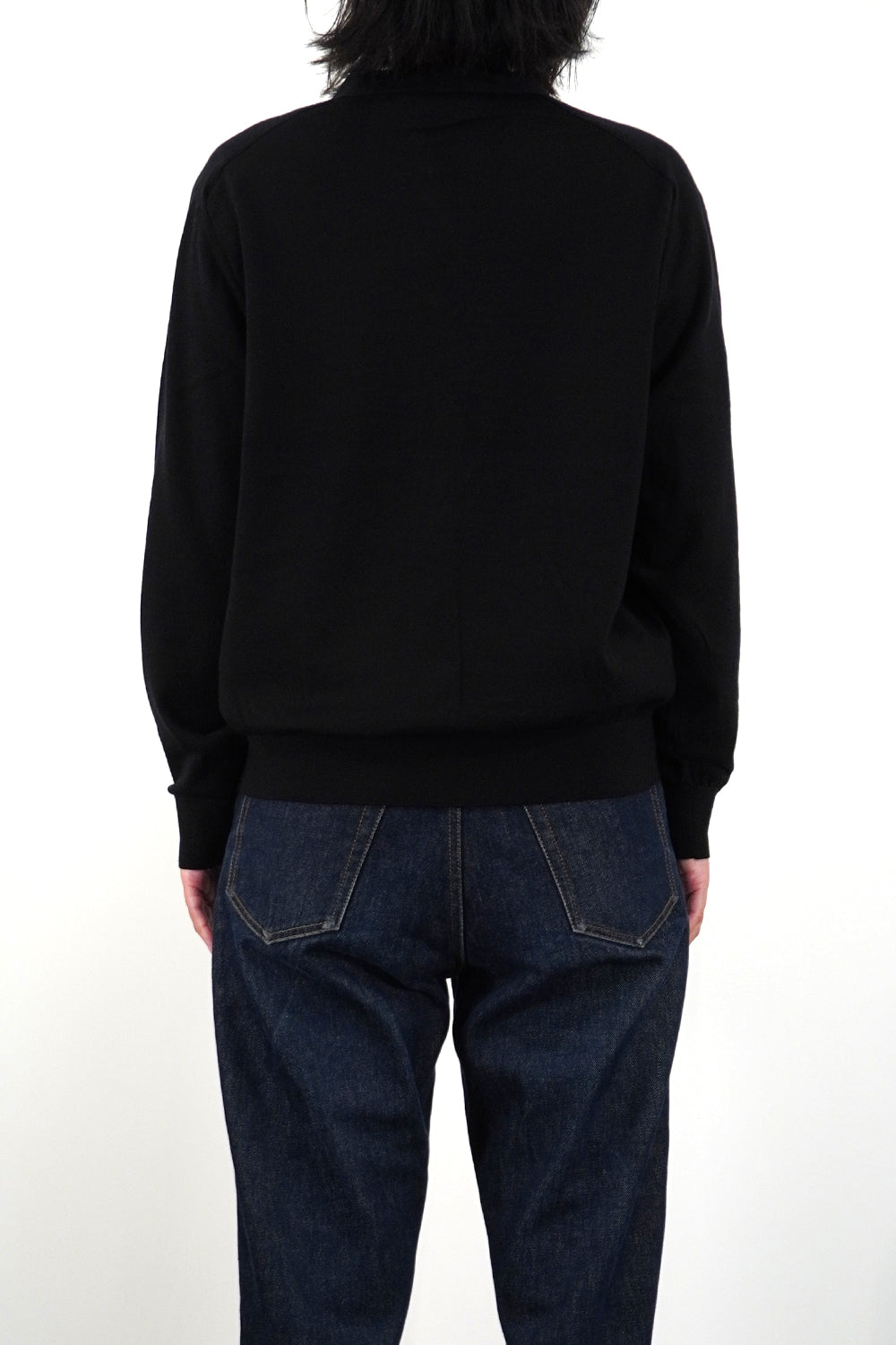 16GG V NECK CARDIGAN (UM302-UCD16-BLK) – the-knitbar.com