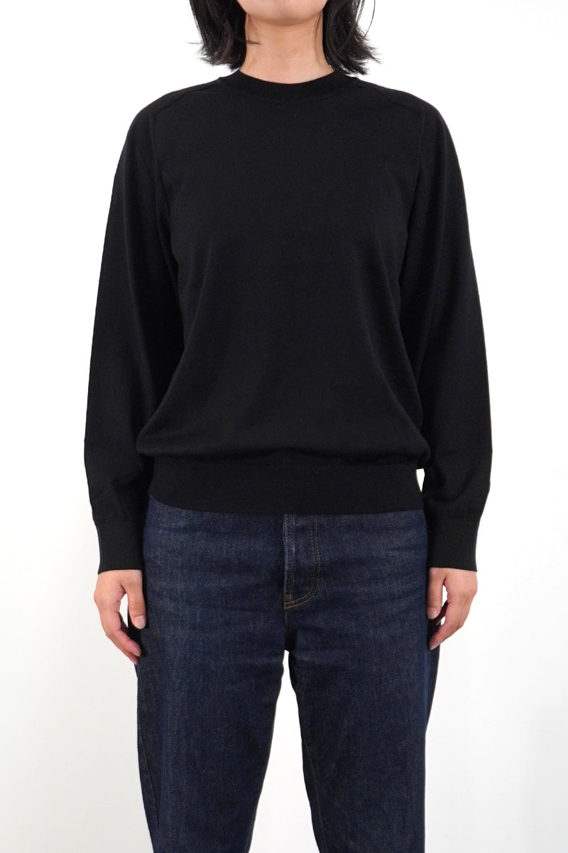 16GG CREW NECK PULLOVER (UM302-UPO16-BLK)